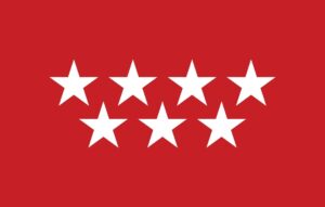 community of madrid officially flag free vector